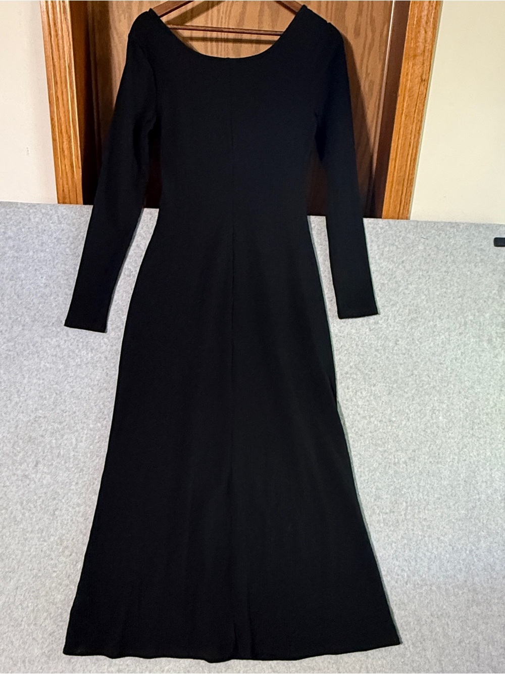 a new day Black Long-Sleeve Maxi Dress